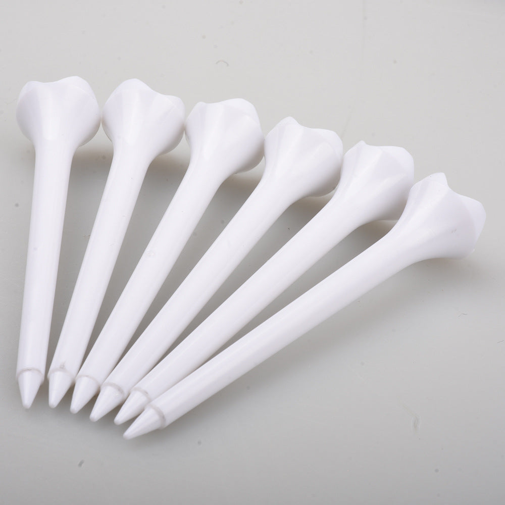 Unbreakable Golf Tees Bulk - 4-Claw Plastic Design for Consistent Height & Less Friction