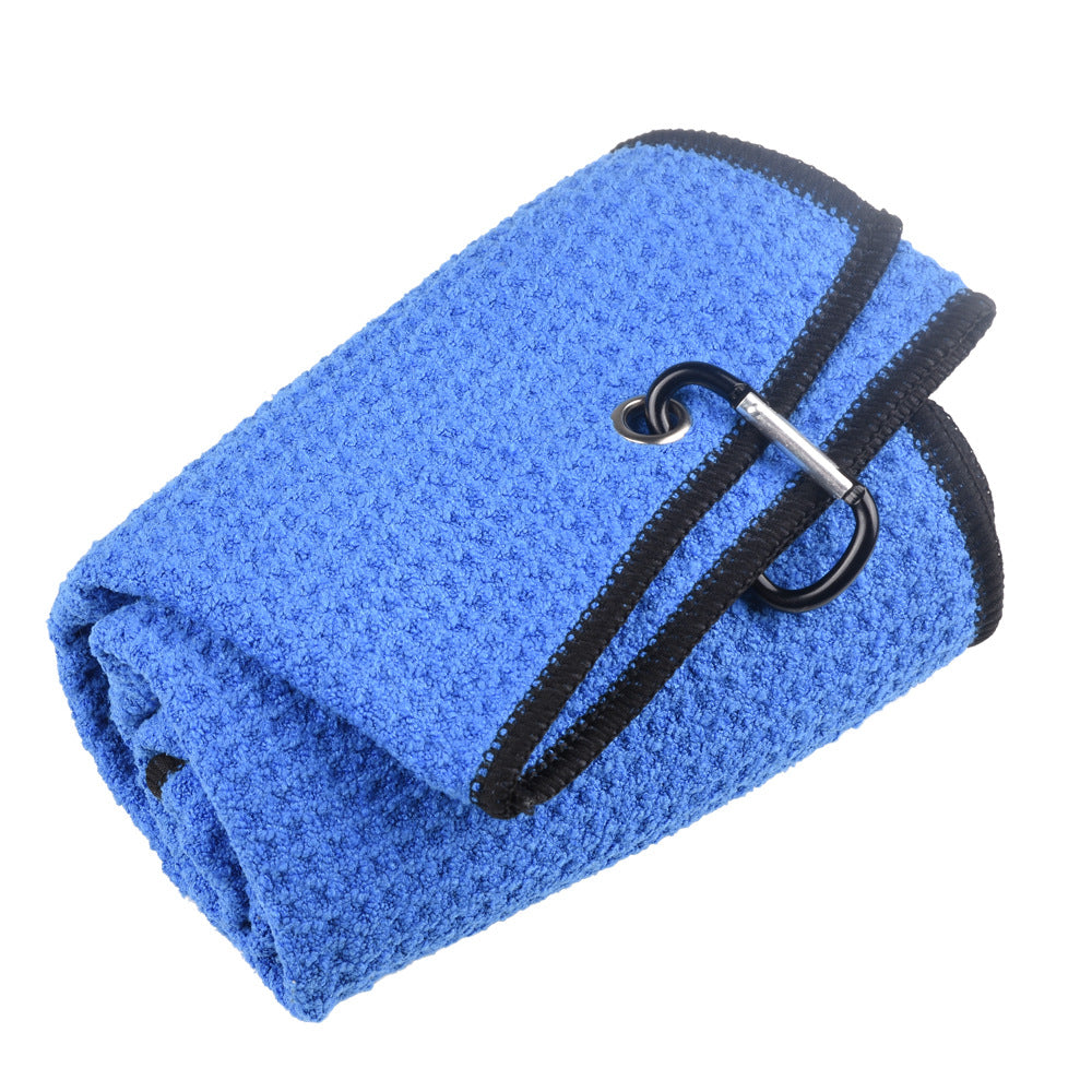Quick-Dry Fiber Waffle Weave Sports & Golf Towel | Absorbent Custom Logo Towel for Golf Bag & Gym