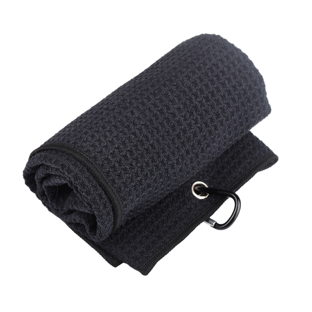 Quick-Dry Fiber Waffle Weave Sports & Golf Towel | Absorbent Custom Logo Towel for Golf Bag & Gym