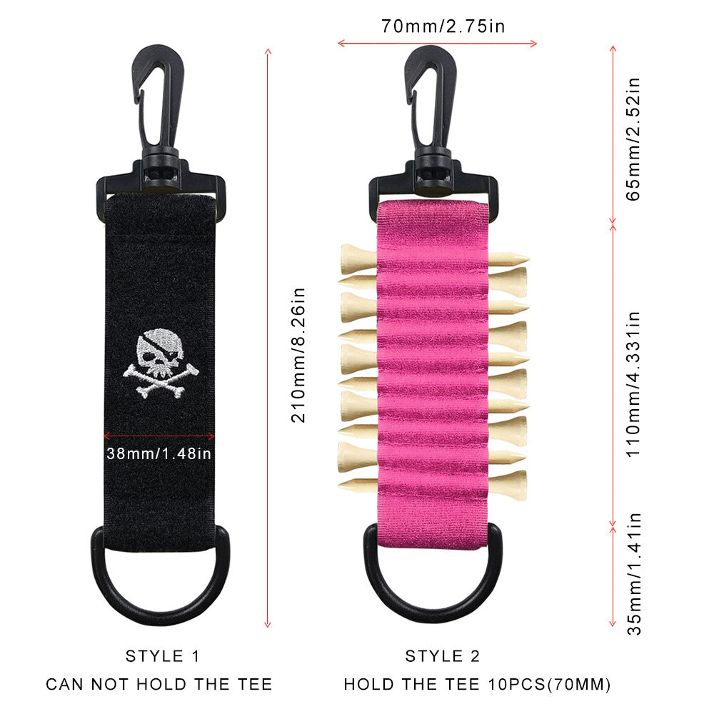 5-in-1 Golf Tee Clip & Bag Organizer | Multi-Tool with Tee Holder, Ball Marker & Divot Repair | Never Lose Tees Again