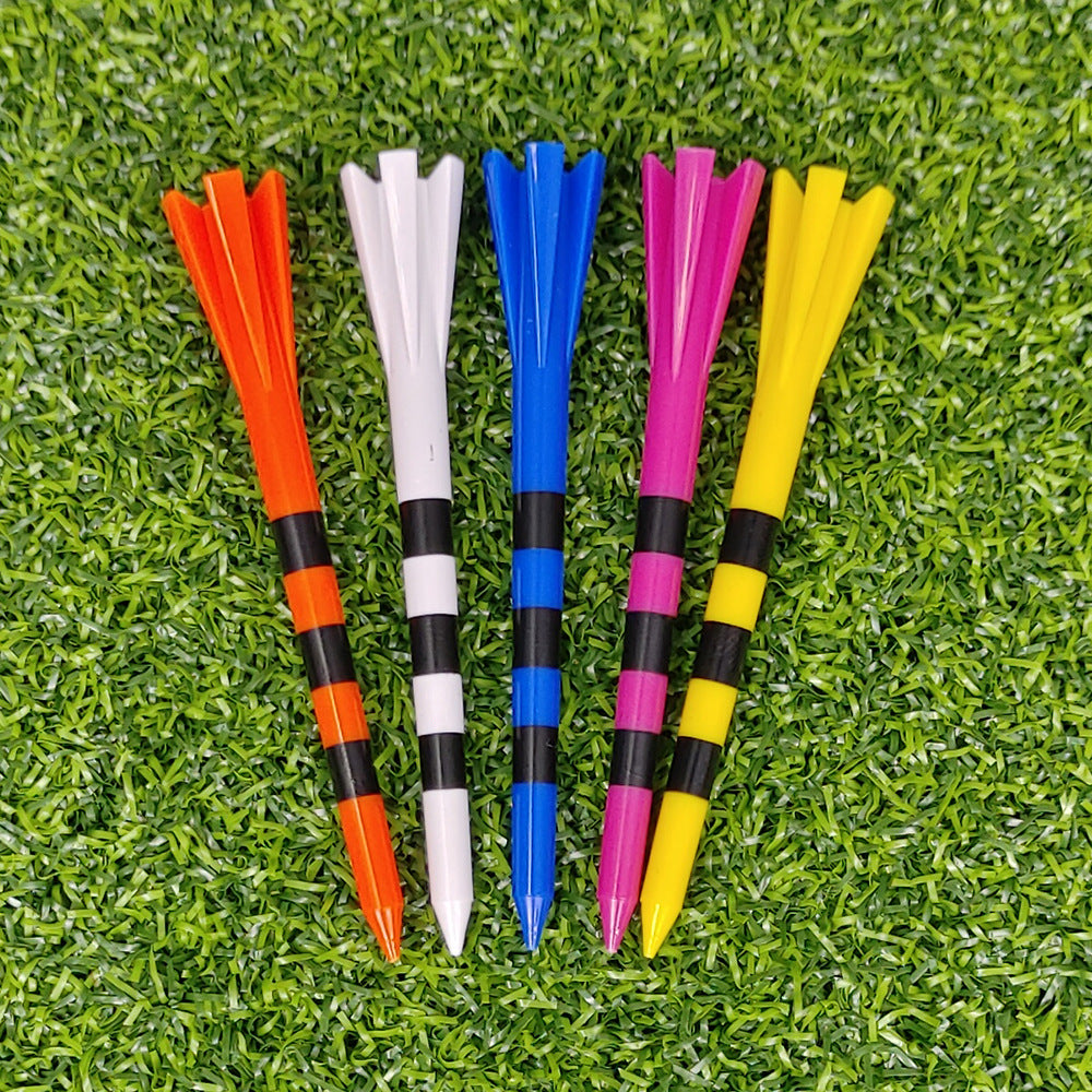 5-Claw Stability Golf Tees | Unbreakable Plastic Design - Bulk Customizable