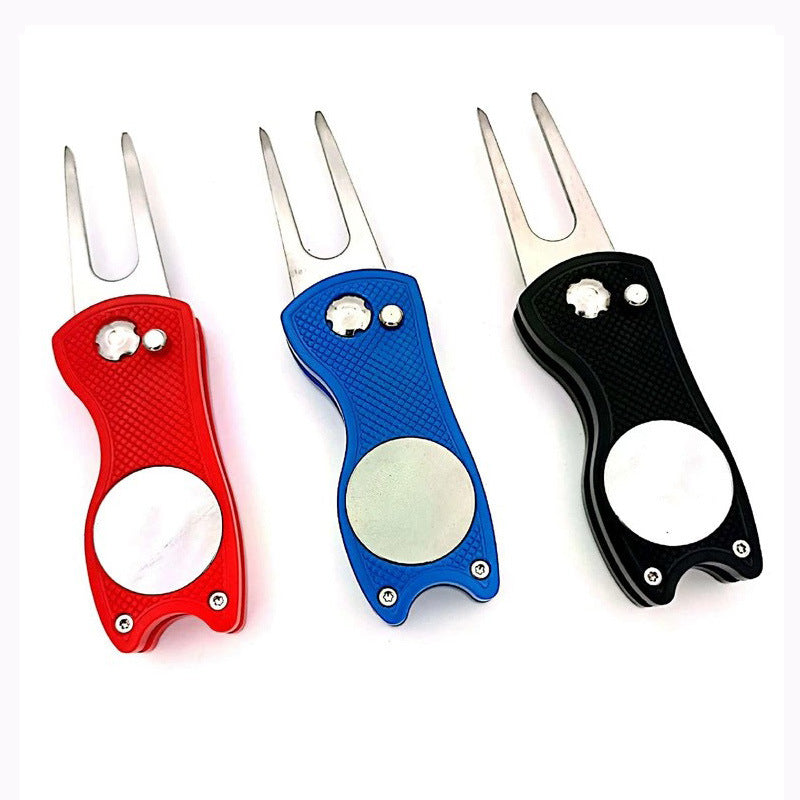 3-in-1 Golf Divot Repair Tool | Foldable Metal Design & Magnetic Marker