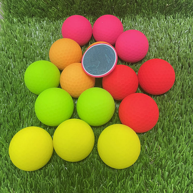 High-Visibility PU Three-Piece Colored Golf Balls | Advanced Aerodynamic Dimple Design for Maximum Accuracy & Distance