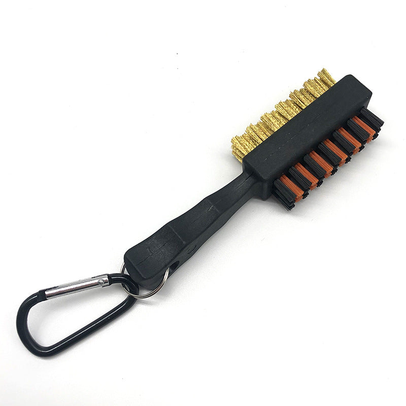 Double Sided Golf Club Brush | 2-in-1 Groove Cleaner & Club Scrubber