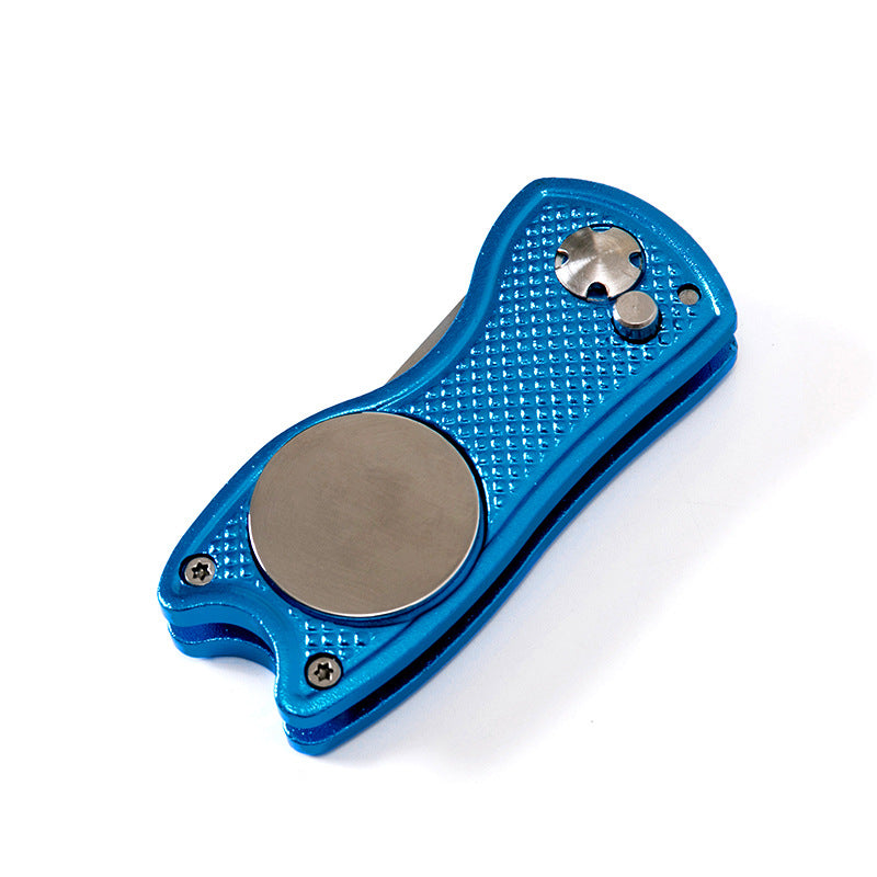 3-in-1 Golf Divot Repair Tool | Foldable Metal Design & Magnetic Marker