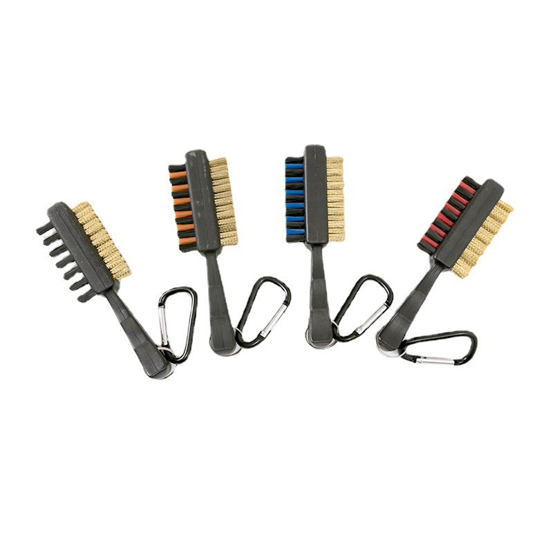 Double Sided Golf Club Brush | 2-in-1 Groove Cleaner & Club Scrubber