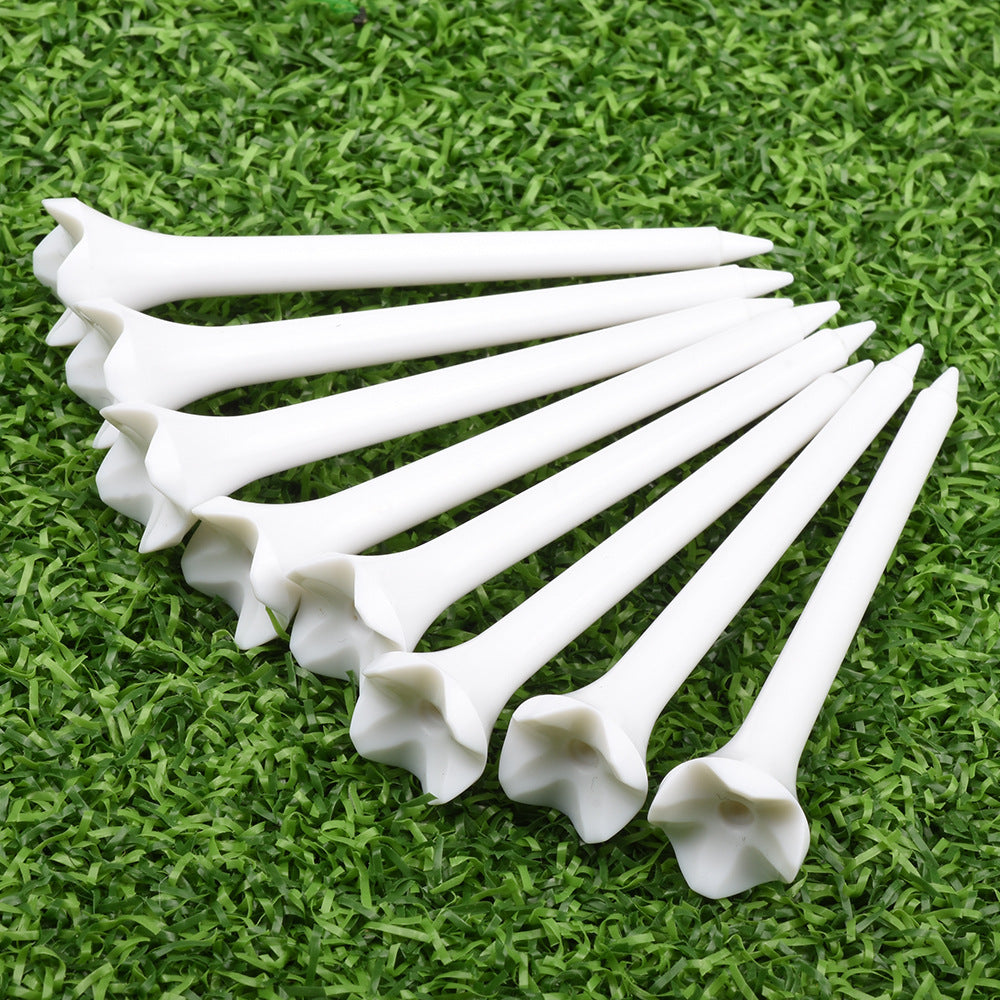 Unbreakable Golf Tees Bulk - 4-Claw Plastic Design for Consistent Height & Less Friction