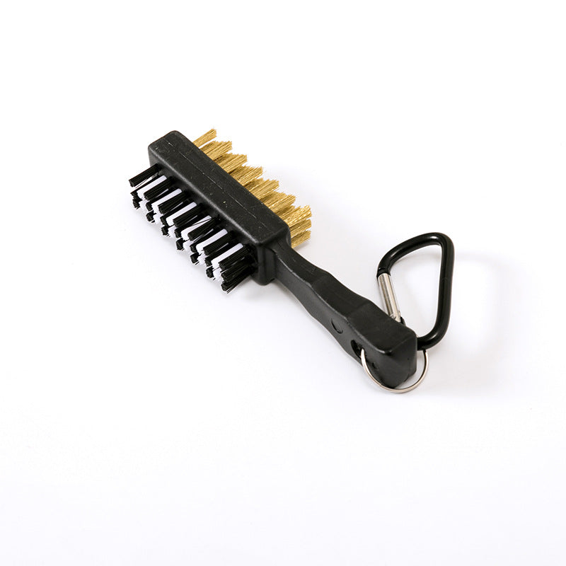 Double Sided Golf Club Brush | 2-in-1 Groove Cleaner & Club Scrubber