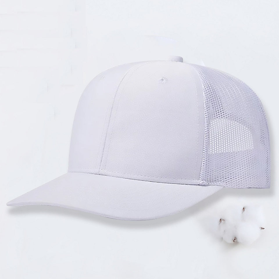 Modern Color-Blocked Golf Hat | Breathable Mesh with Micro-Bent Visor