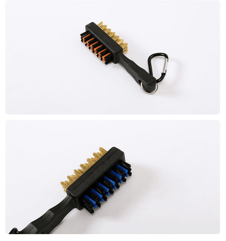 Double Sided Golf Club Brush | 2-in-1 Groove Cleaner & Club Scrubber