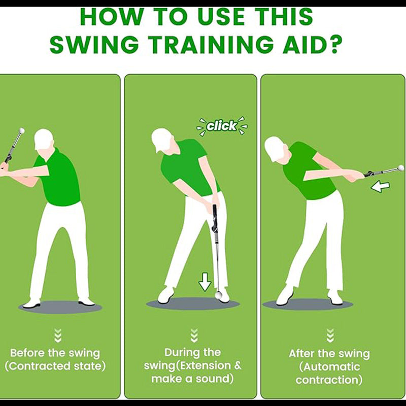 Golf swing training aid instructions