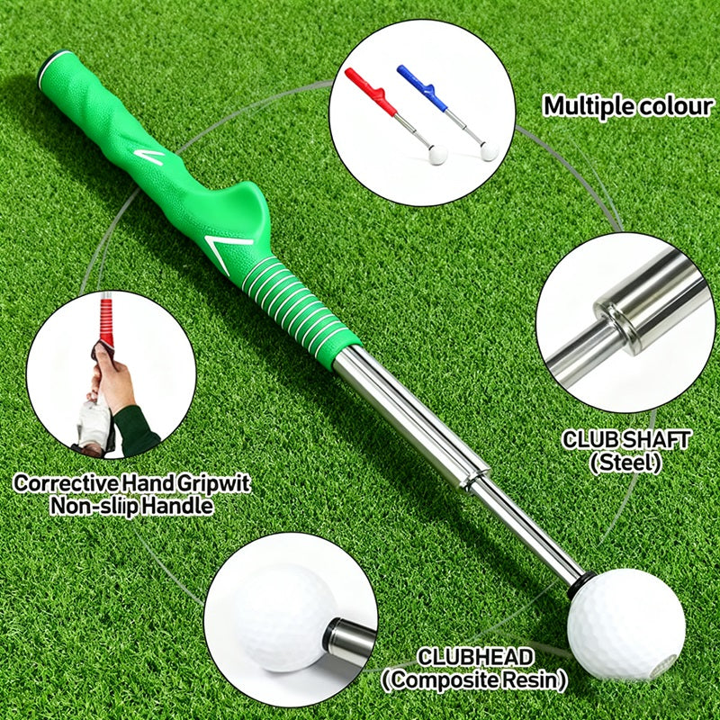 Golf Swing Training with close-up insets