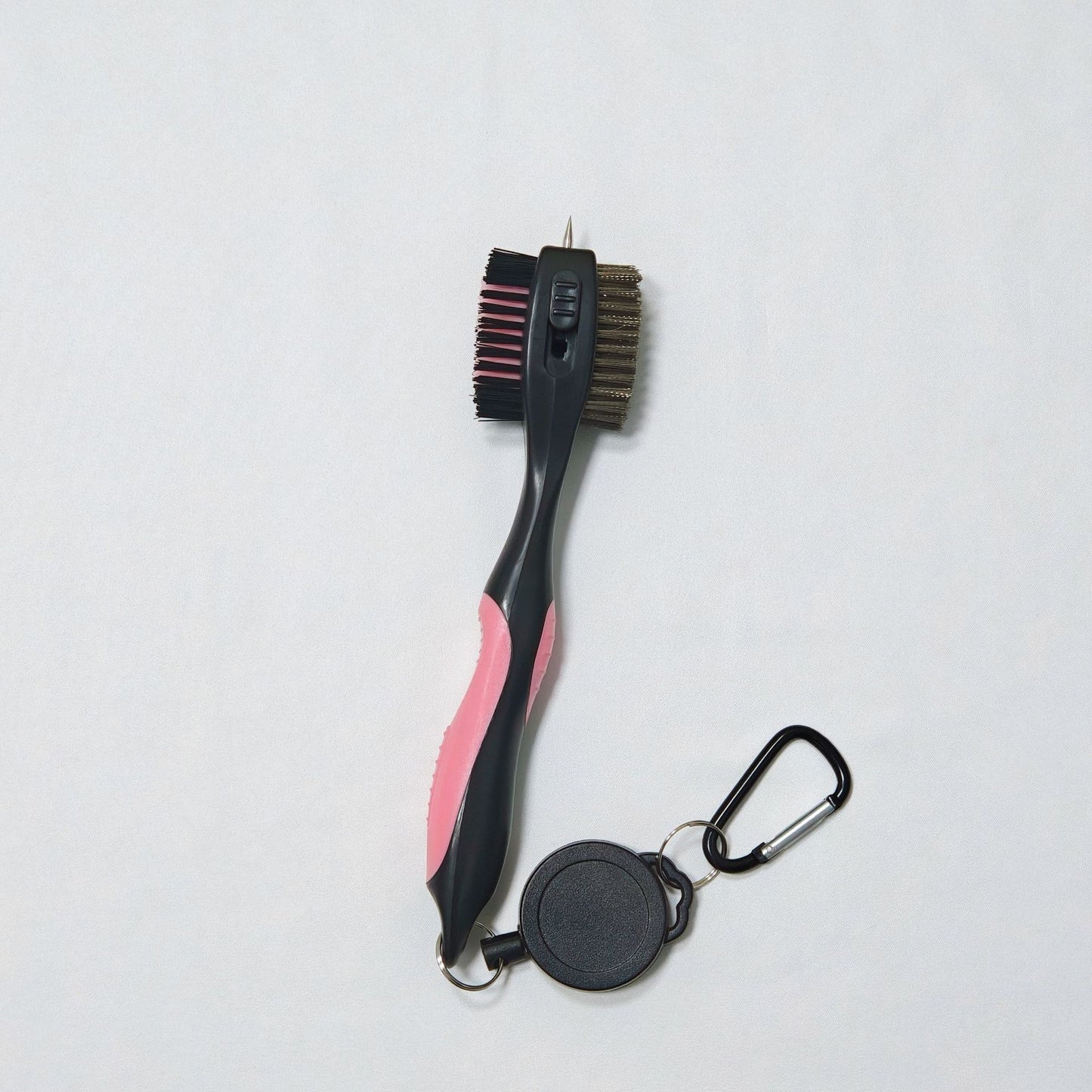Retractable Golf Club Cleaner with Zip Line | Easy-Access Brush for Golf Bag