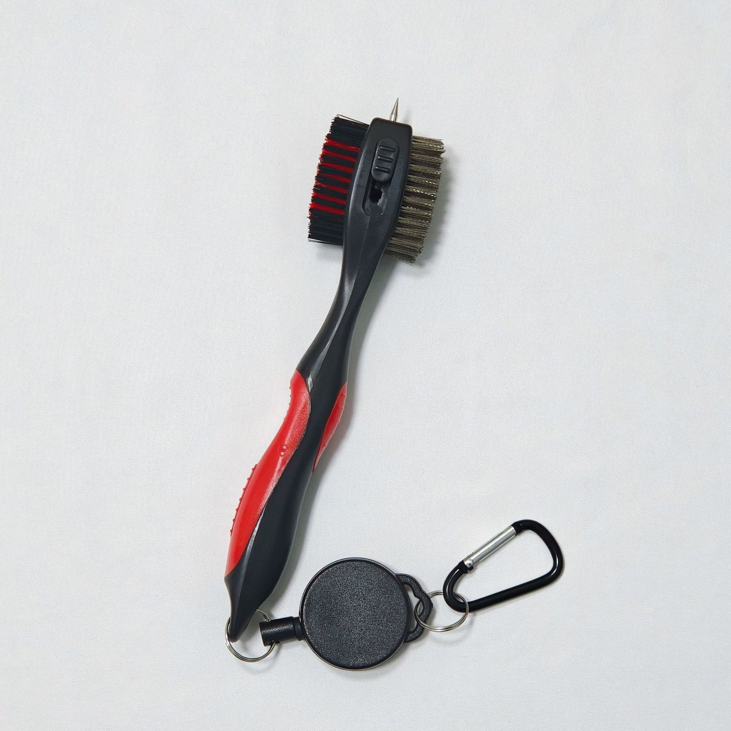 Retractable Golf Club Cleaner with Zip Line | Easy-Access Brush for Golf Bag