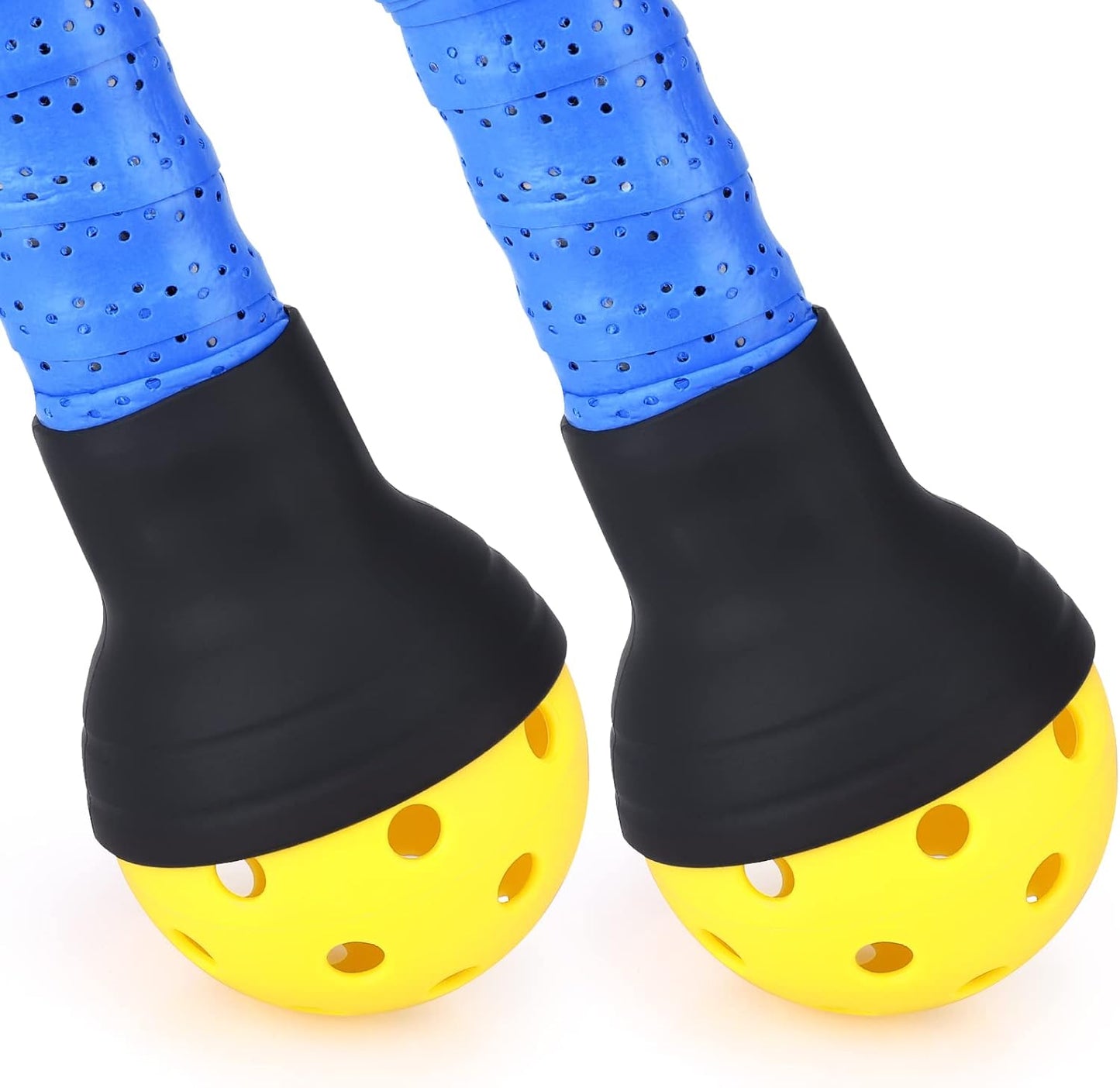 2-Pack Silicone Pickleball Retriever & Paddle Grip | Anti-Slip Pickle Ball Grabber with Suction Cup