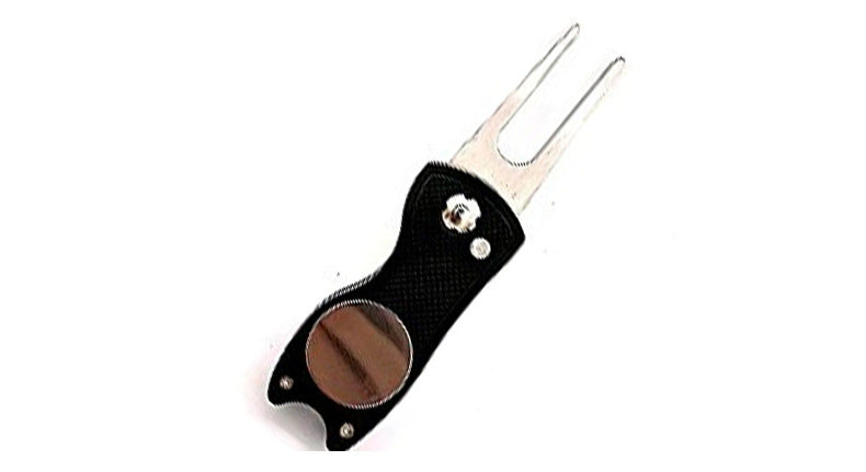 3-in-1 Golf Divot Repair Tool | Foldable Metal Design & Magnetic Marker