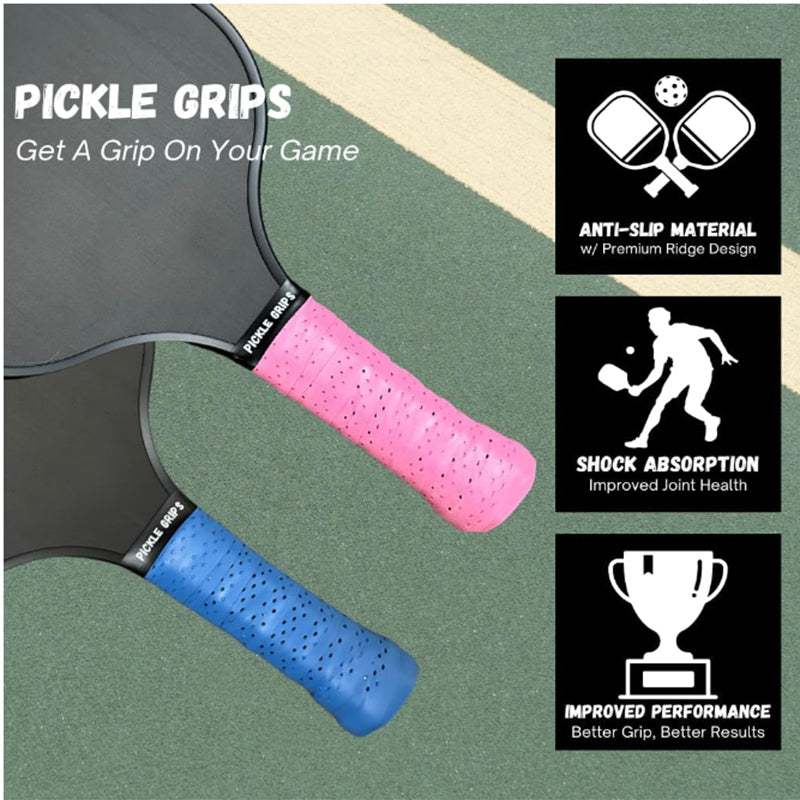 Performance Pickleball Overgrip - Enhance Control with Sweat Absorption & Cushion