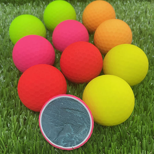 High-Visibility PU Three-Piece Colored Golf Balls | Advanced Aerodynamic Dimple Design for Maximum Accuracy & Distance