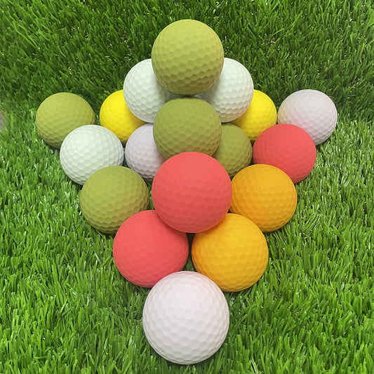 Premium Three-Piece Golf Balls | Durable Surlyn Practice Balls | Best Golf Balls for Driving Range | Bulk Practice Bundle
