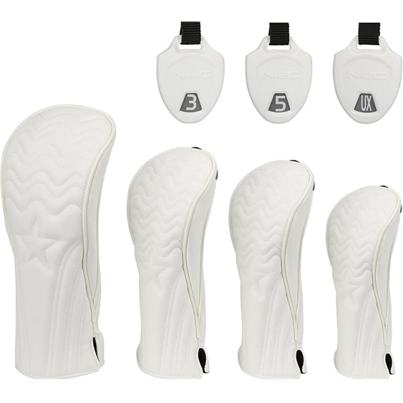 Driver, Wood, Hybrid & Putter Cover Set | Premium PU Leather & Magnetic Mallet Headcover