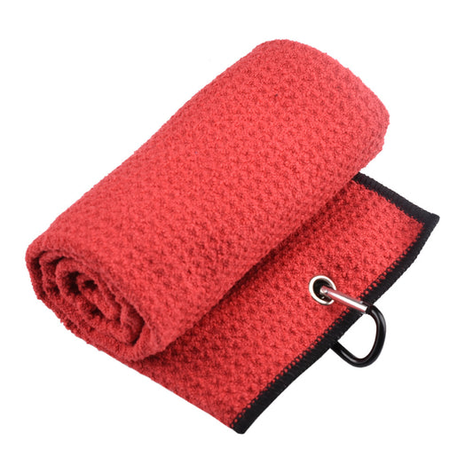 Quick-Dry Fiber Waffle Weave Sports & Golf Towel | Absorbent Custom Logo Towel for Golf Bag & Gym