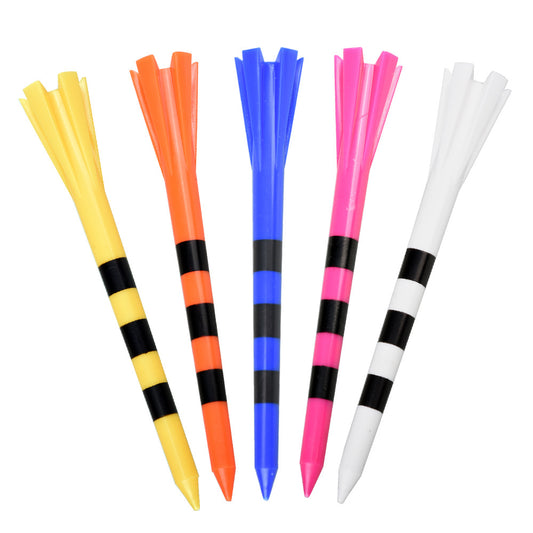 5-Claw Stability Golf Tees | Unbreakable Plastic Design - Bulk Customizable