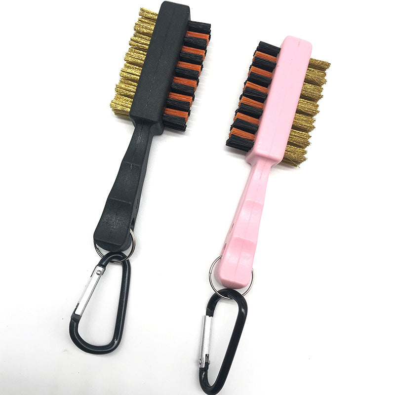 Two cleaning brushes with carabiners