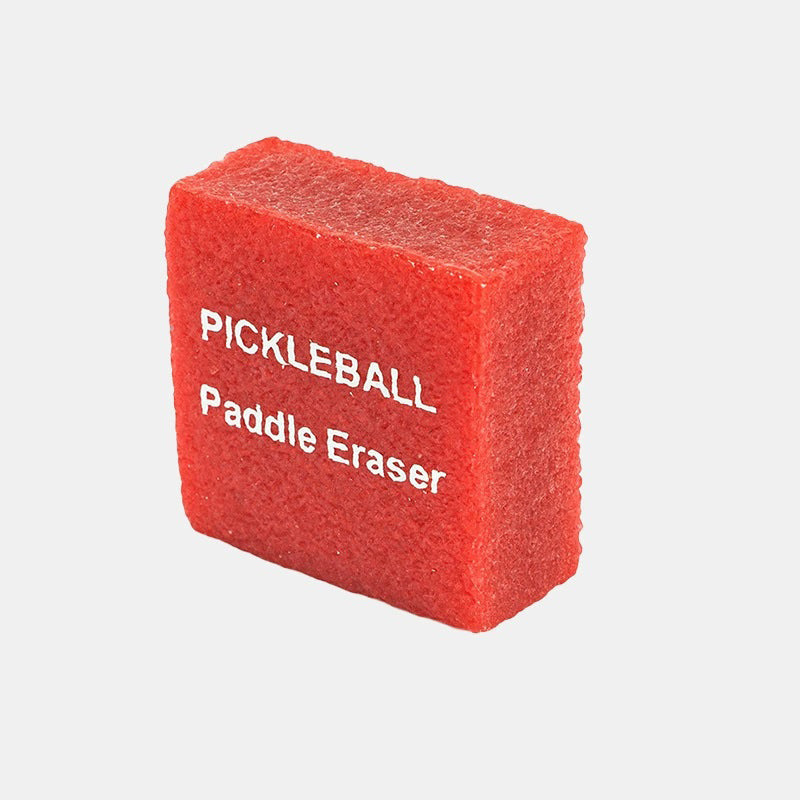 Red pickleball paddle eraser 