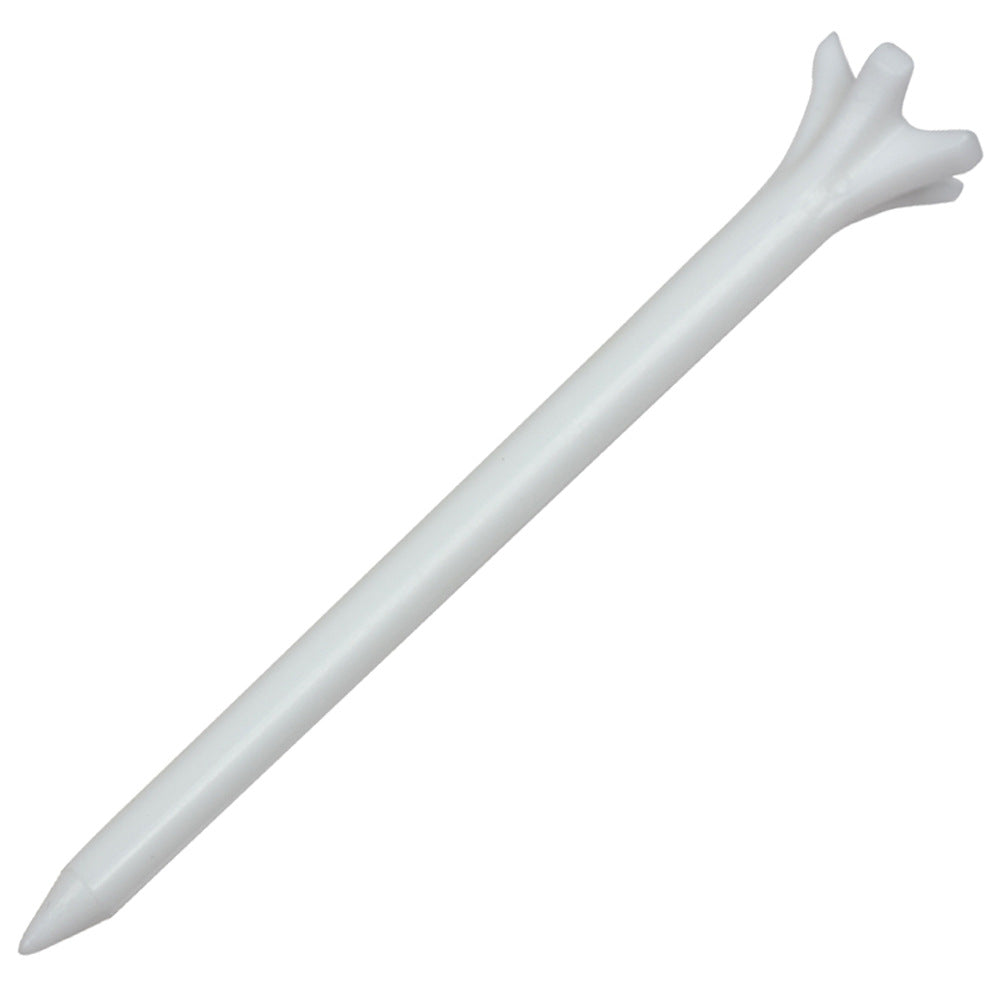 White plastic golf tee 