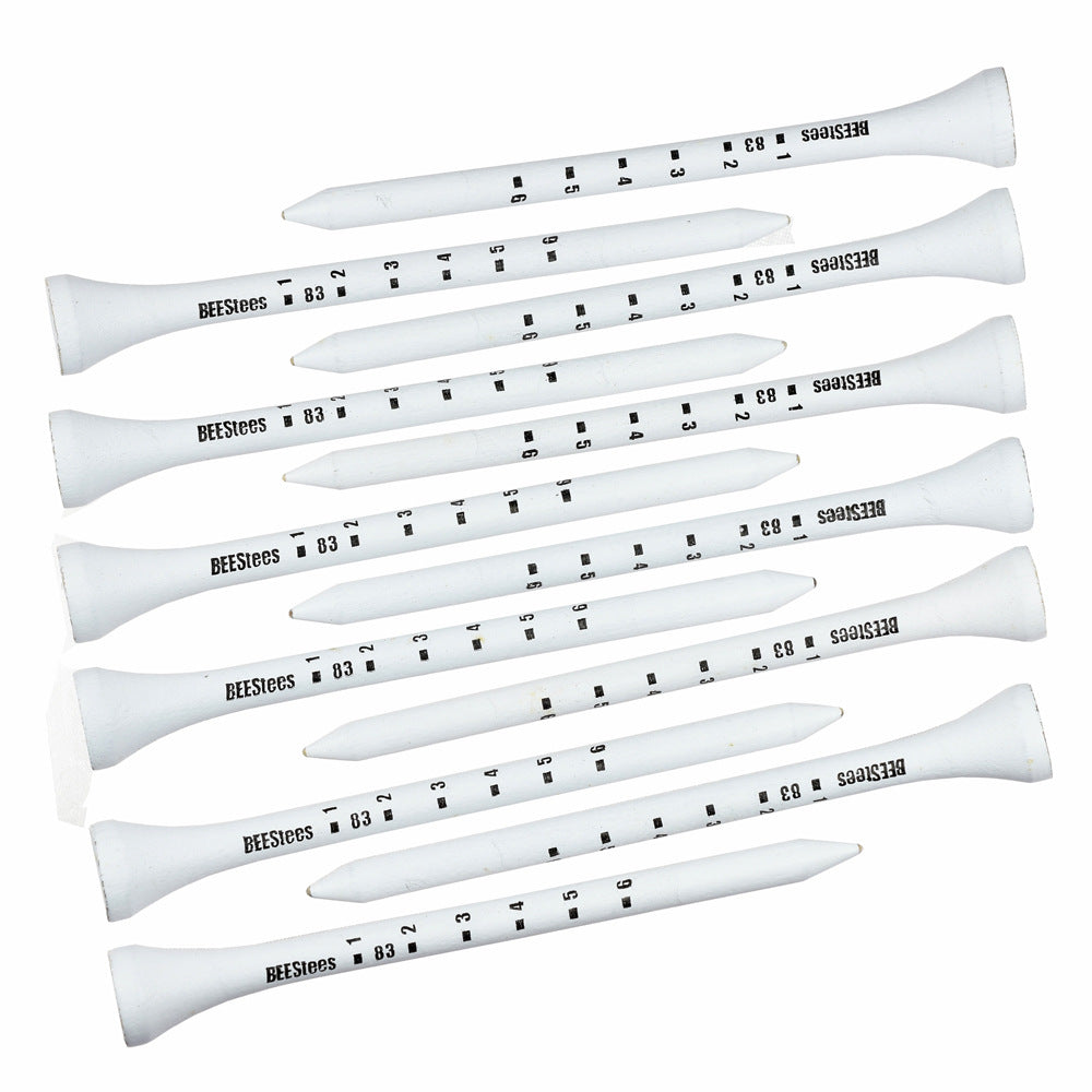 Wooden Golf Tees with Scale Markers 