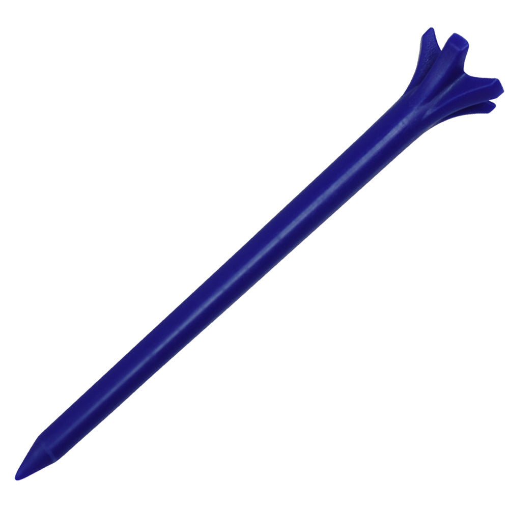 Blue plastic golf tee 
