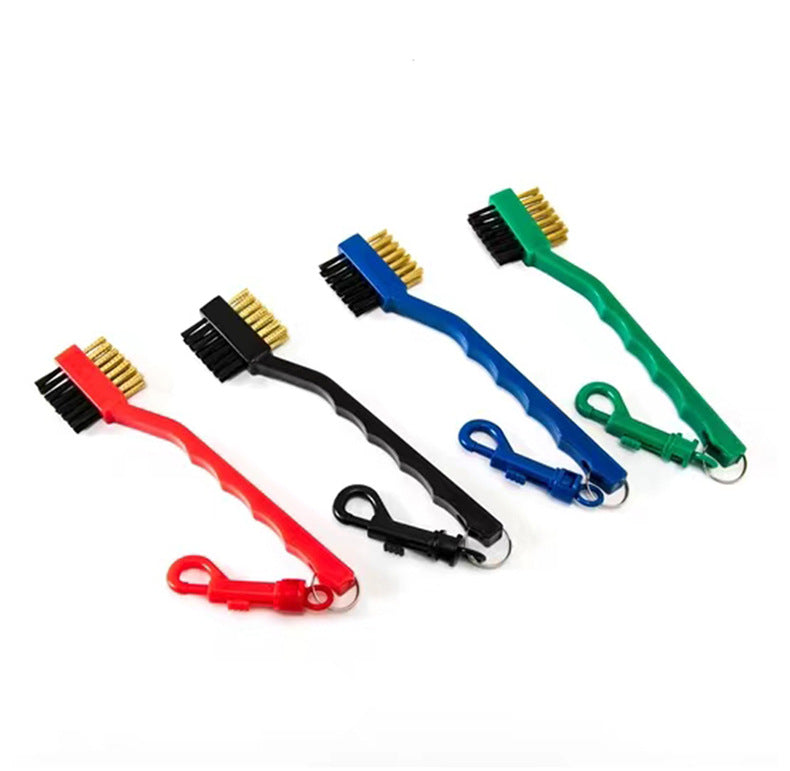 Set of four cleaning brushes with different colors 