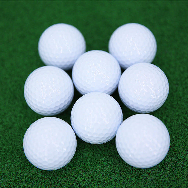 White golf balls 