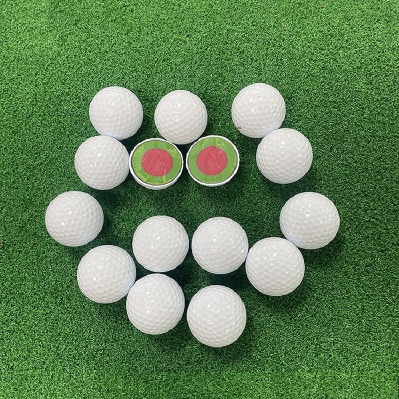 White golf balls 