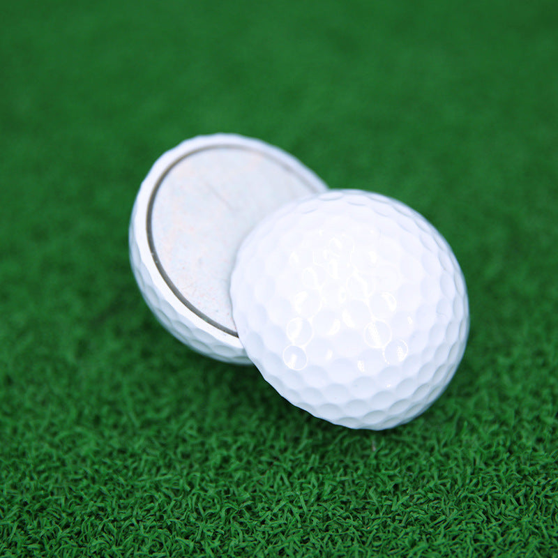Golf ball cutaway diagram