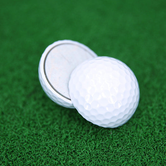 Golf ball cutaway diagram
