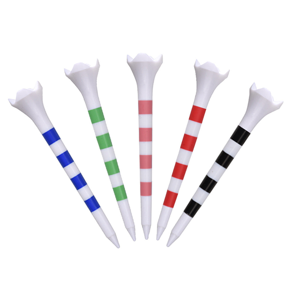 Set of colorful golf tees 