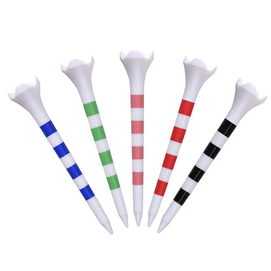 Set of colorful golf tees 