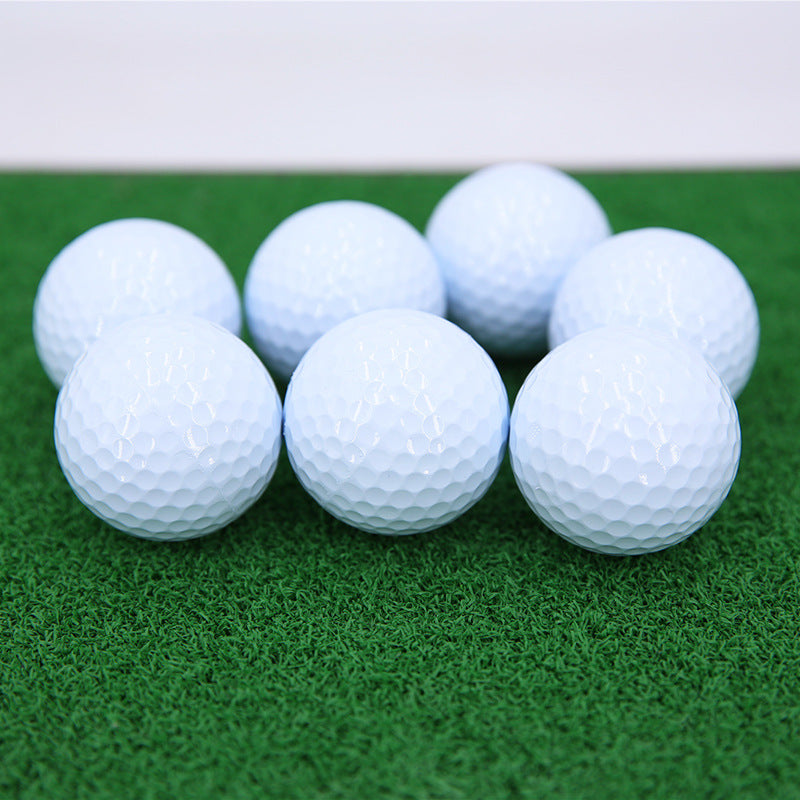 White golf balls 